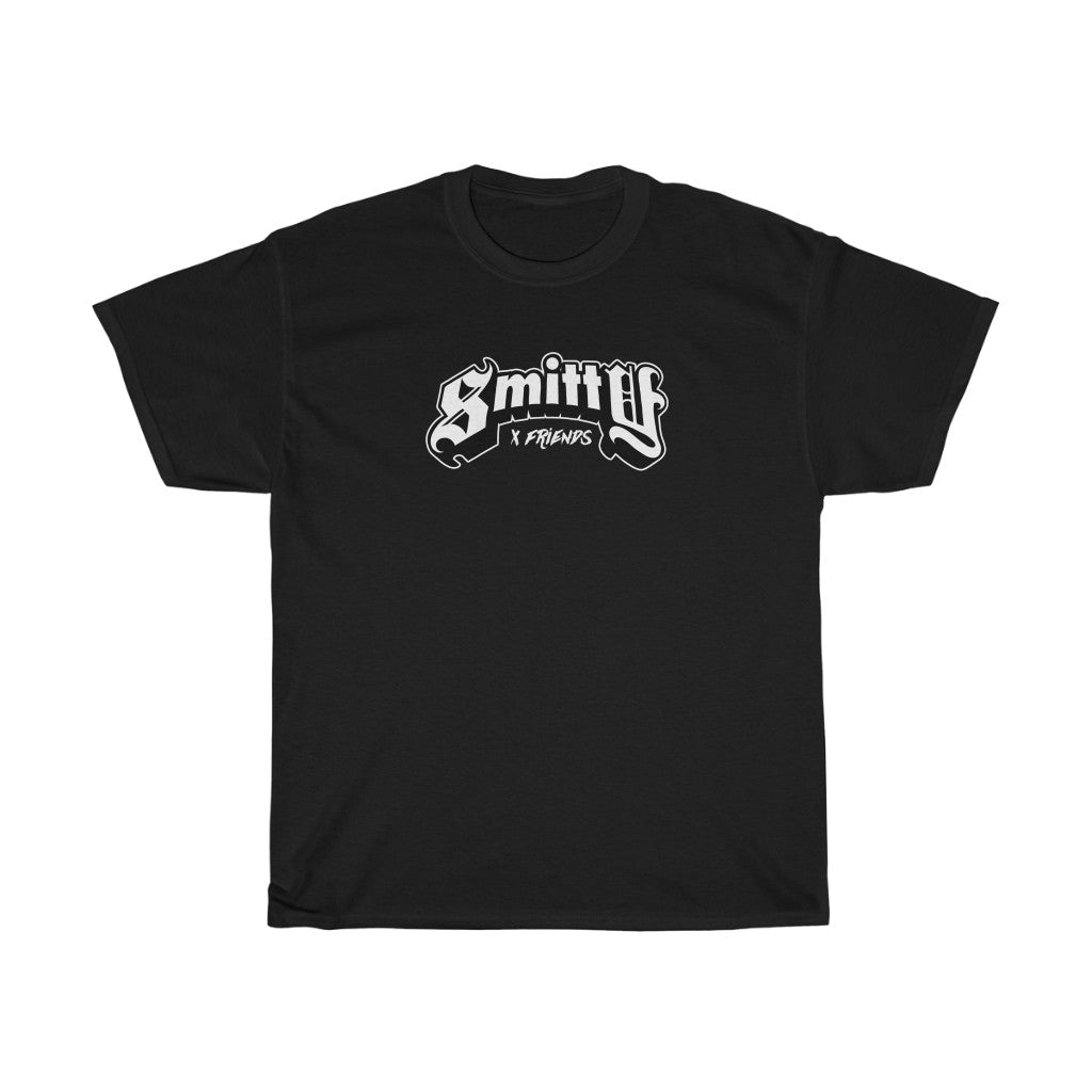 Smitty x Friends (Black x White Text) Tee